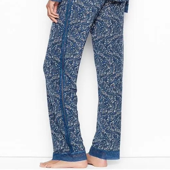 💙 Victoria's Secret, Blue Meadow Heavenly Supersoft Modal Pajama Set - Picture 8 of 16